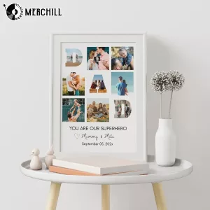 Dad Photo Collage Custom Special Fathers Day Gift 3