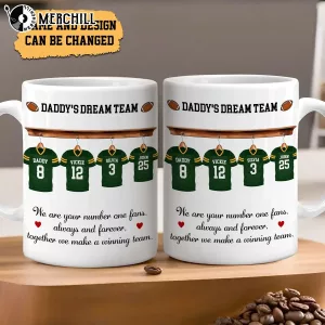 Dads Football Team Mug Custom Gift for Fathers Day 3 Dads Football Team Mug Custom Gift for Fathers Day 3