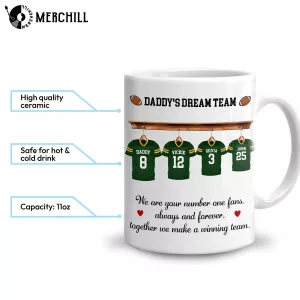 Dads Football Team Mug Custom Gift for Fathers Day 4