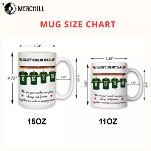 Dads Football Team Mug Custom Gift for Fathers Day 6