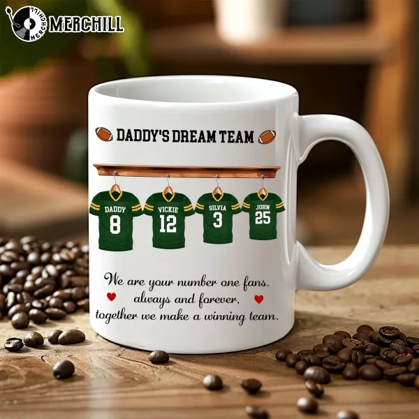 Dads Football Team Mug Custom Gift for Father’s Day