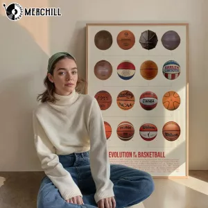 Evolution of the Basketball Poster NBA Basketball Gifts Evolution of the Basketball Poster NBA Basketball Gifts