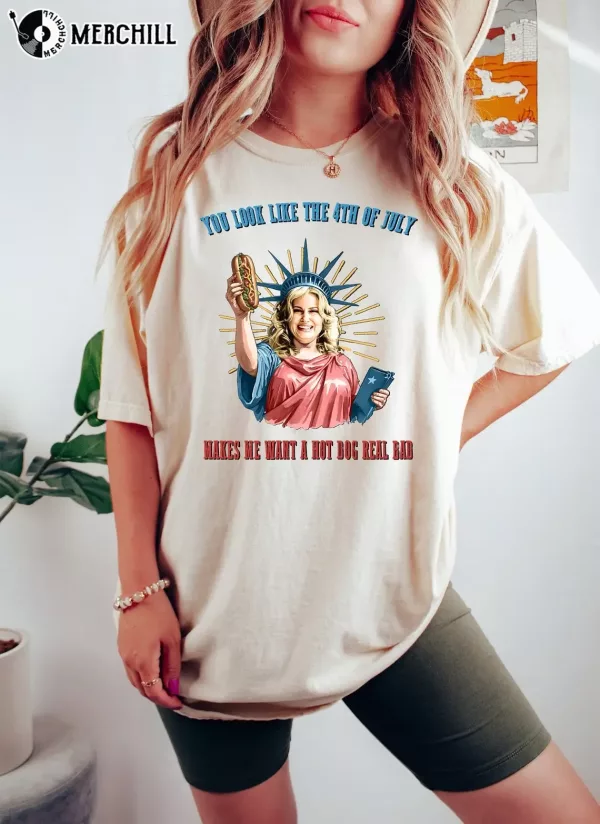 Funny 4th July Hot Dog Lover Shirt Fourth of July Gifts