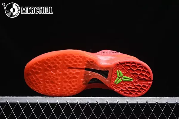 ZOOM KOBE 6 PROTRO Basketball Sneakers Lakers Gifts for Men – BRIGHT CRIMSON/BLACK/ELECTRIC GREEN – Top Men’s Sneakers for Elite Court Performance