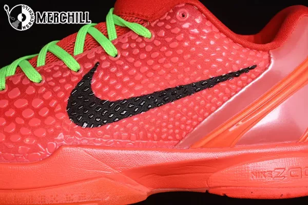 ZOOM KOBE 6 PROTRO Basketball Sneakers Lakers Gifts for Men – BRIGHT CRIMSON/BLACK/ELECTRIC GREEN – Top Men’s Sneakers for Elite Court Performance