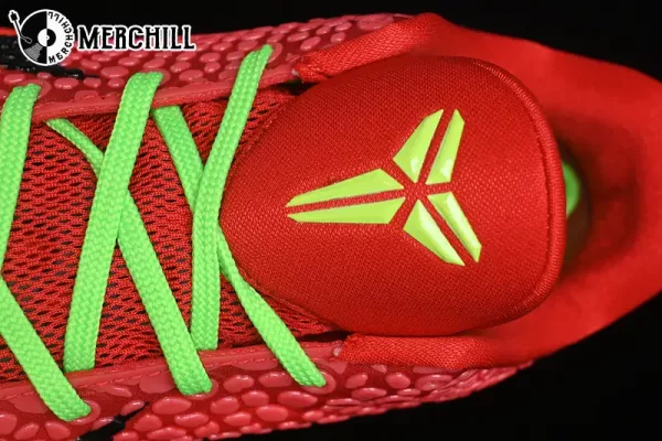 ZOOM KOBE 6 PROTRO Basketball Sneakers Lakers Gifts for Men – BRIGHT CRIMSON/BLACK/ELECTRIC GREEN – Top Men’s Sneakers for Elite Court Performance