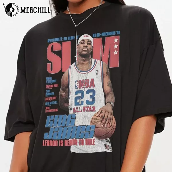 Lebron Basketball Vintage 90s Shirt NBA Basketball Gifts