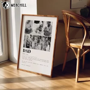 Personalized Dad Definition Photo Collage Heartfelt Fathers Day Poster 2