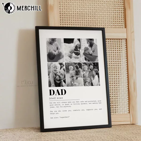Personalized Dad Definition Photo Collage Heartfelt Father’s Day Poster