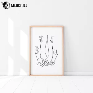 Personalized Family Hand Print Poster Fathers Day gift 5 Personalized Family Hand Print Poster Fathers Day gift 5