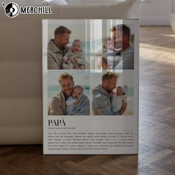Personalized Father’s Day Poster Custom Print Gift for Dad