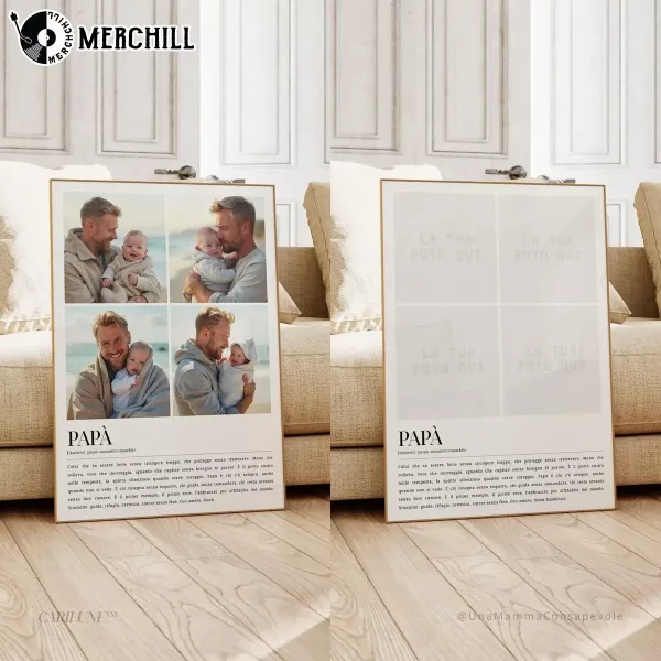 Personalized Father’s Day Poster Custom Print Gift for Dad