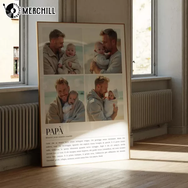 Personalized Father’s Day Poster Custom Print Gift for Dad