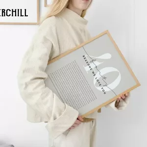 Reasons We Love You Poster Custom Birthday Gifts 4