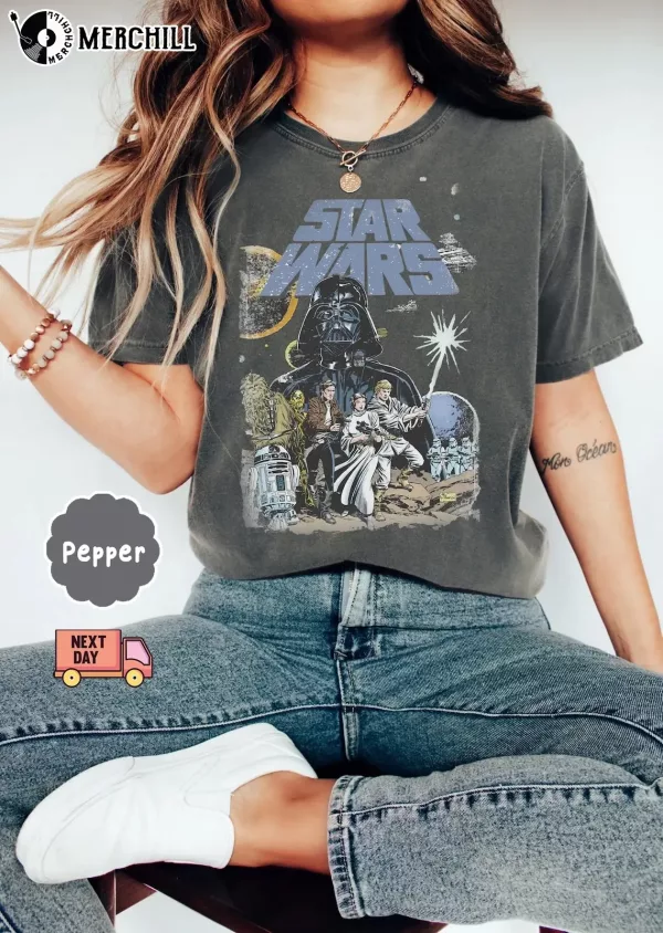 Retro Disney Star Wars Shirt Gifts for Star Wars Fans