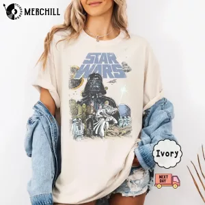 Retro Disney Star Wars Shirt Gifts for Star Wars Fans 3