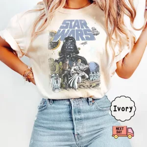 Retro Disney Star Wars Shirt Gifts for Star Wars Fans