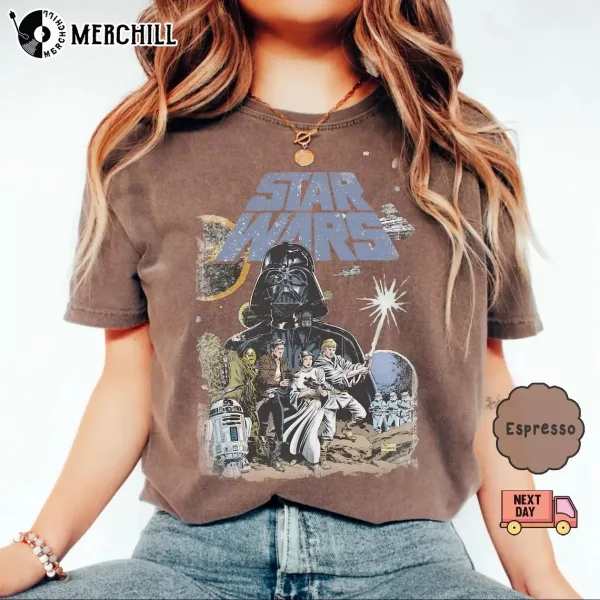 Retro Disney Star Wars Shirt Gifts for Star Wars Fans
