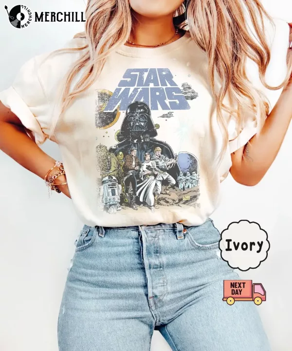 Retro Disney Star Wars Shirt Gifts for Star Wars Fans