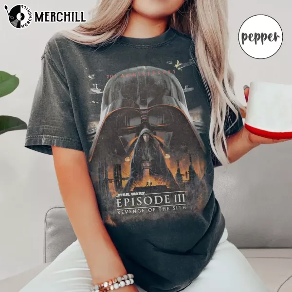 Retro Revenge Of the Sith 20th Starwars Shirt Star Wars Gift Ideas