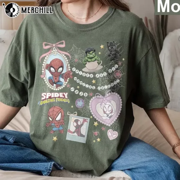 Retro Spidey And His Amazing Friends Shirt Unique Spiderman Gifts