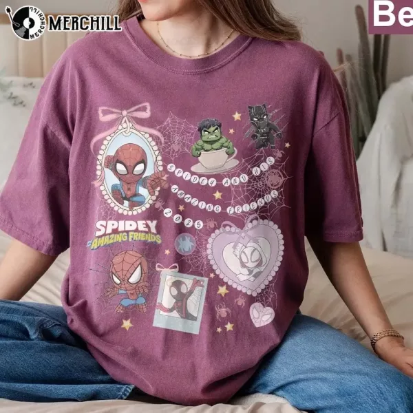 Retro Spidey And His Amazing Friends Shirt Unique Spiderman Gifts