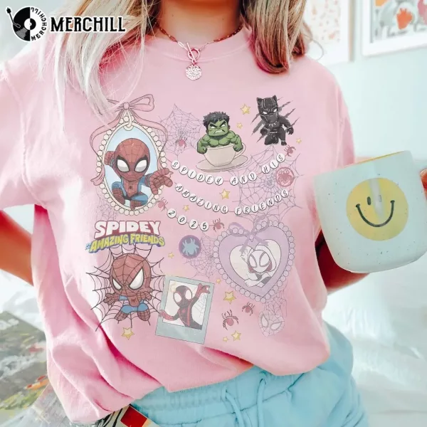 Retro Spidey And His Amazing Friends Shirt Unique Spiderman Gifts