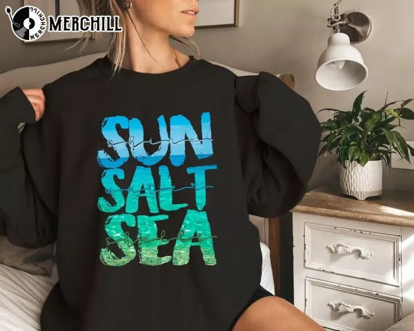 Retro Summer Sun Sand Salt Beach Cute Summer Shirts