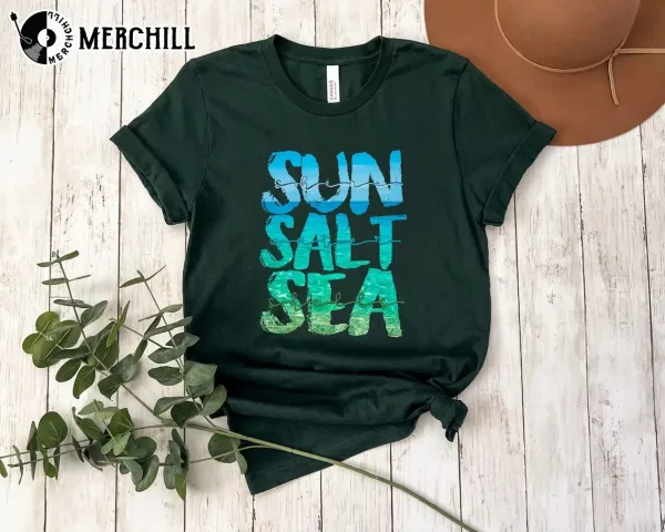 Retro Summer Sun Sand Salt Beach Cute Summer Shirts