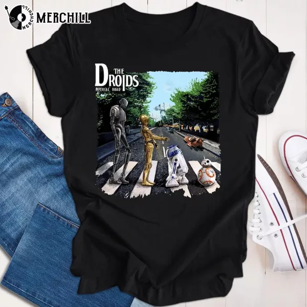 Star Wars Mashup Droids Abbey Road Shirt Unique Star Wars Gifts
