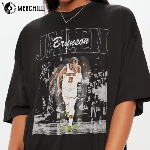 Vintage 90s Jalen Brunson Basketball Tee Brunson New York Knicks Gift 2