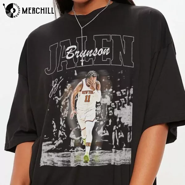 Vintage 90s Jalen Brunson Basketball Tee Brunson New York Knicks Gift