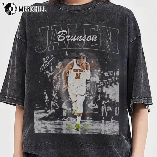 Vintage 90s Jalen Brunson Basketball Tee Brunson New York Knicks Gift