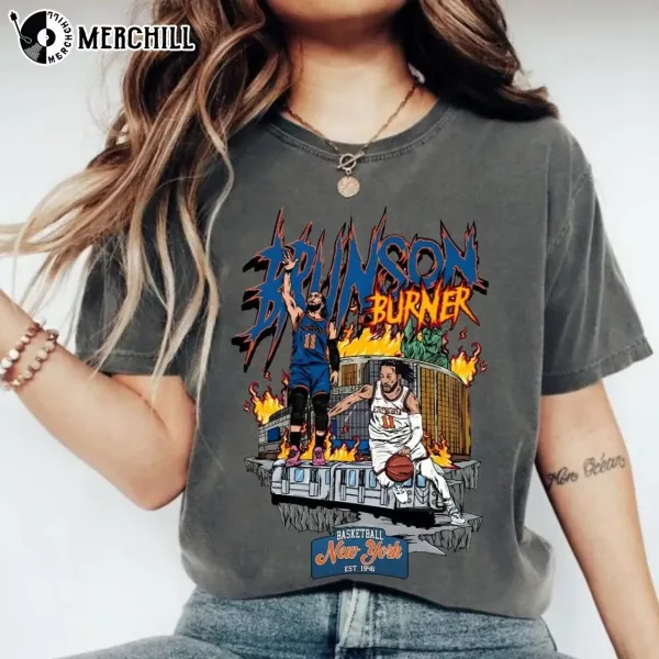 Vintage 90s Jalen Brunson Shirt Knicks Gifts for Him