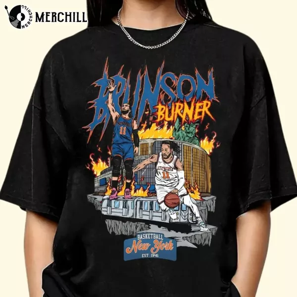 Vintage 90s Jalen Brunson Shirt Knicks Gifts for Him