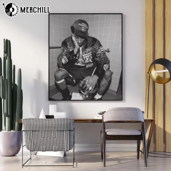Vintage Kobe Bryant Poster Lakers Gifts for Men