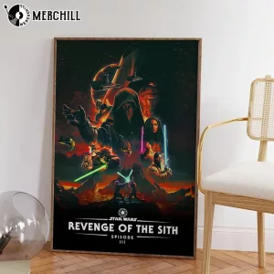 Vintage Movie Revenge of the Sith Movie Poster Vintage Movie Revenge of the Sith Movie Poster