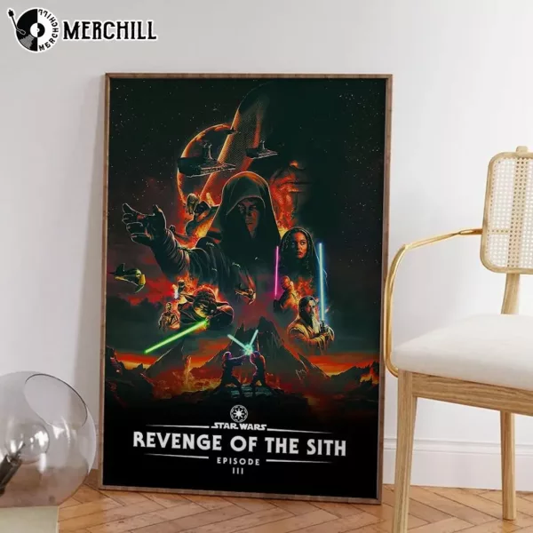 Vintage Movie Revenge of the Sith Movie Poster