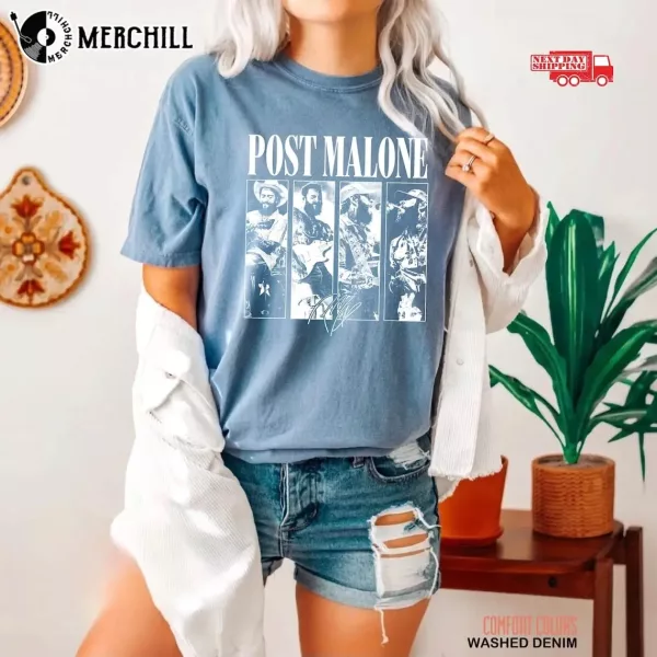 Vintage Rap Music Post Malone Concert Shirt