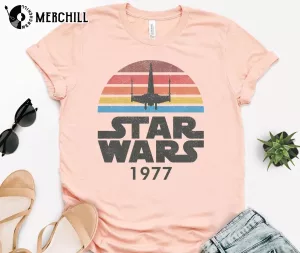 Vintage Retro Disney Star Wars 1977 Shirt Gifts for Star Wars Fans 3