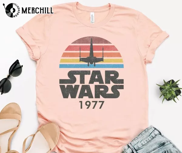 Vintage Retro Disney Star Wars 1977 Shirt Gifts for Star Wars Fans