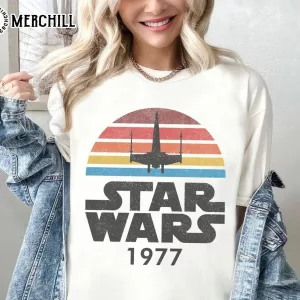 Vintage Retro Disney Star Wars 1977 Shirt Gifts for Star Wars Fans