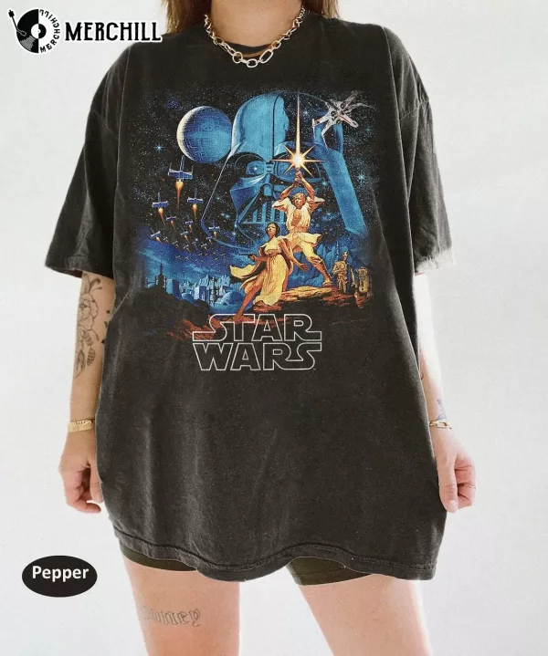 Vintage Star Wars A New Hope Faded Shirt Cool Star Wars Gifts