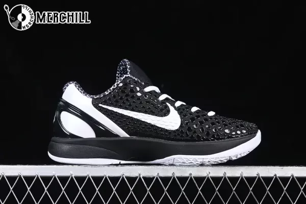 ZOOM KOBE 6 PROTRO Shoes NBA Basketball Gifts – BLACK/WHITE-Top Men’s Sneakers for Elite Court Performance
