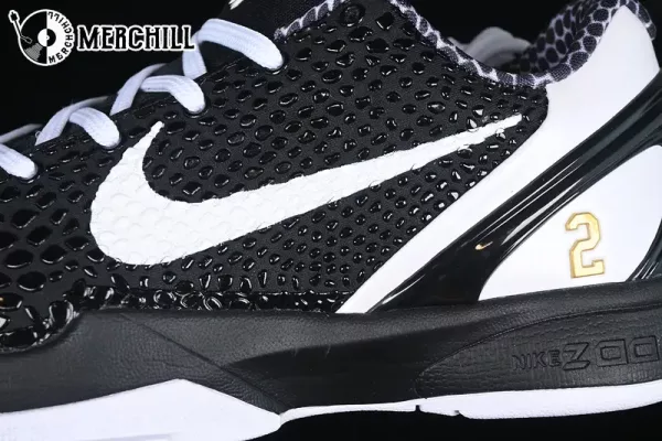 ZOOM KOBE 6 PROTRO Shoes NBA Basketball Gifts – BLACK/WHITE-Top Men’s Sneakers for Elite Court Performance
