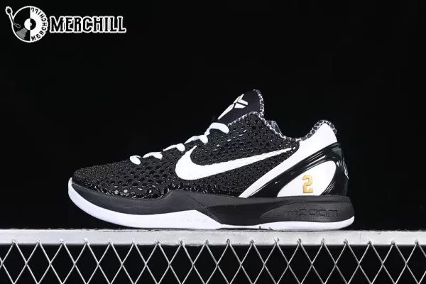 ZOOM KOBE 6 PROTRO Shoes NBA Basketball Gifts – BLACK/WHITE-Top Men’s Sneakers for Elite Court Performance