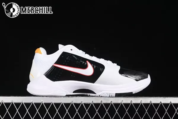 Bruce Lee White Sneakers Lakers Gifts for Men – BLACK/COMET RED/WHITE – Top Men’s Sneakers for Elite Court Performance