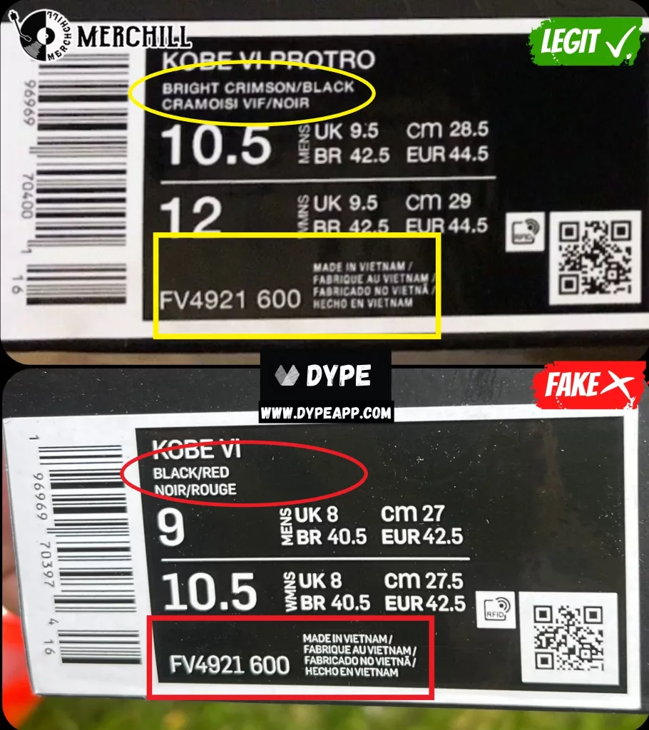 How to Spot Authentic Kobe 6 Protro Shoes A Buyers Guide 6 How to Spot Authentic Kobe 6 Protro Shoes A Buyers Guide 6