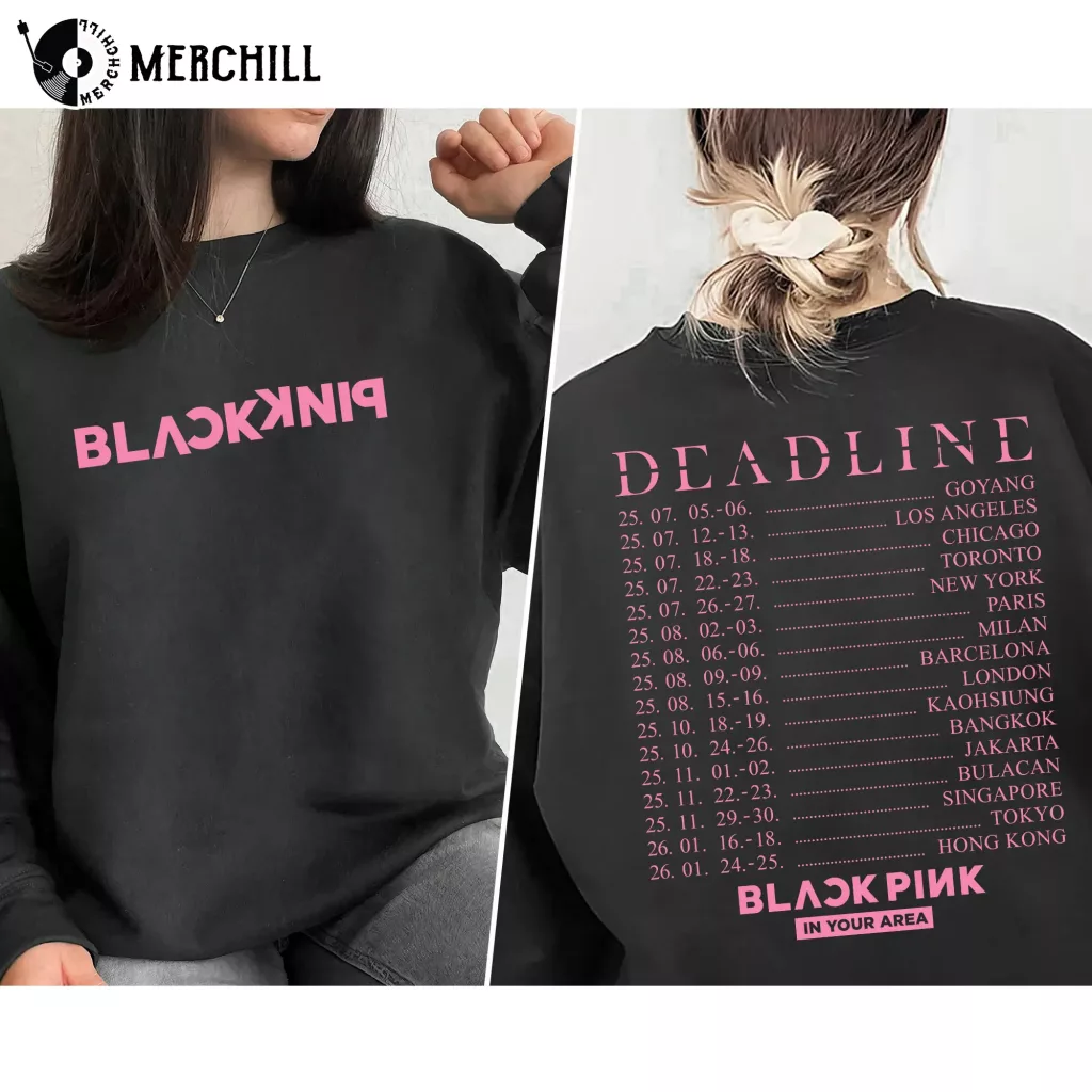BlackPink Deadline Tour Cities Sweatshirt Gift for Blinks BlackPink Deadline Tour Cities Sweatshirt Gift for Blinks