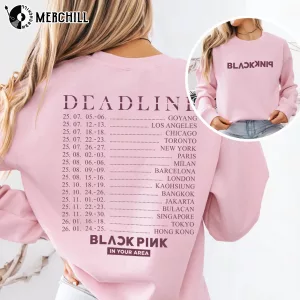 BlackPink Deadline Tour Cities Shirt Gift for Blinks